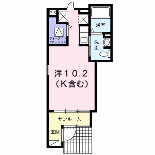 グラ−ス・エム（101） 間取り図画像