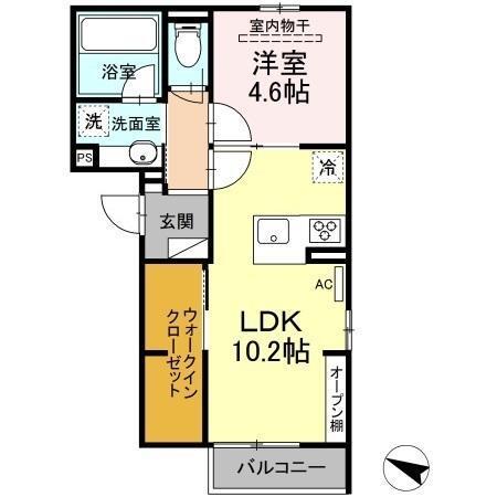 フィオーレ井口明神（202） 間取り図画像