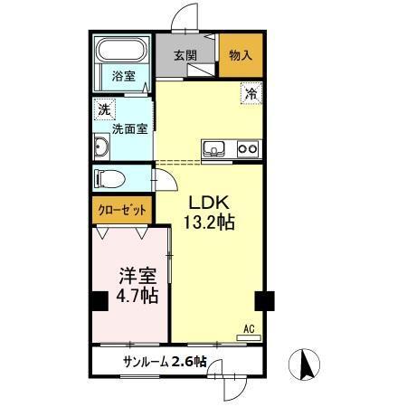 阿品ビル（201） 間取り図画像