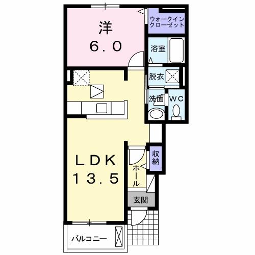 ジェルメ　ＫＥＨ　Ｂ棟（102） 間取り図画像