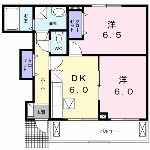 グラース　プラシード（102） 間取り図画像