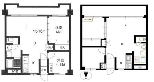  間取り図写真