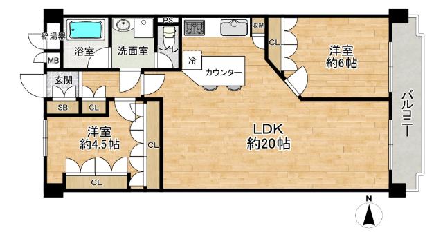 グランドメゾン緑地公園（602） 間取り図画像