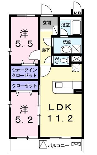 あざみ野グランカーサ　Ⅱ番館（103） 間取り図画像