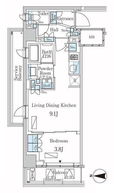 ラティエラ武蔵小杉（318） 間取り図画像