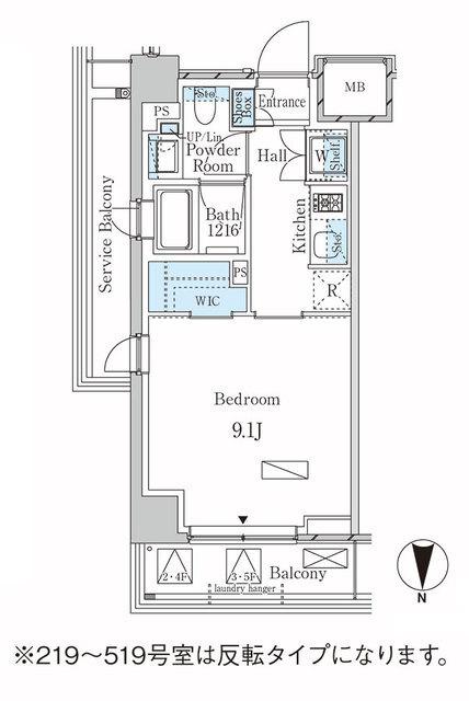 ラティエラ武蔵小杉（327） 間取り図画像