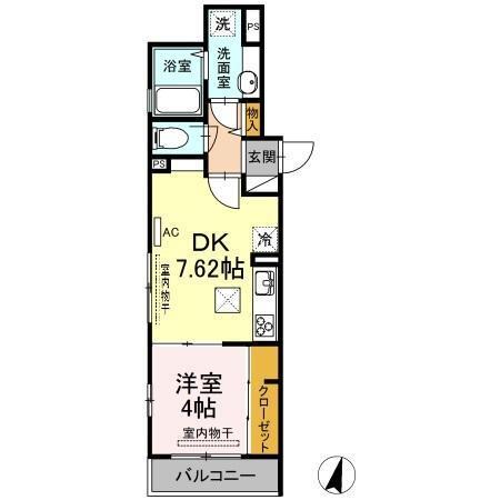 D-room塚越（102） 間取り図画像