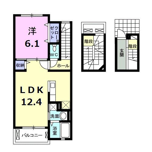 サンリット王禅（304） 間取り図画像