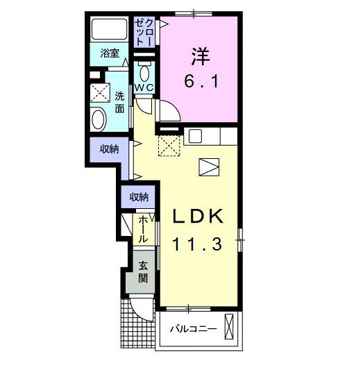 フォレストⅡ（102） 間取り図画像