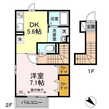 アロサールＫ（203） 間取り図画像
