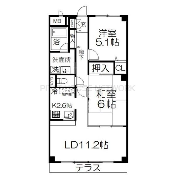 現況優先※105号室の間取り