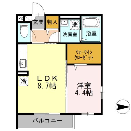 ツバキ（201） 間取り図画像