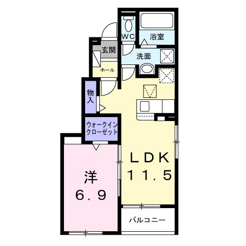 ノール・ボヌール（101） 間取り図画像