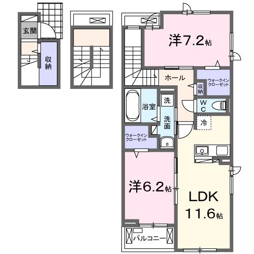 シャンティ長沢（301） 間取り図画像