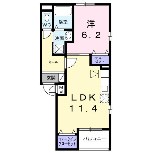 メゾン・エクラ（102） 間取り図画像