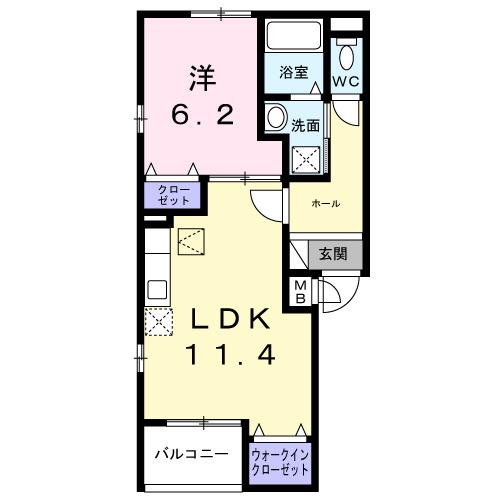 メゾン・エクラ（101） 間取り図画像