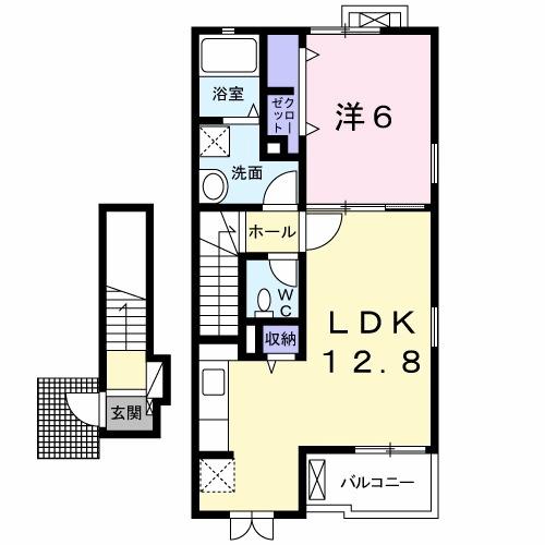 ドルフィン　Ａ（201） 間取り図画像
