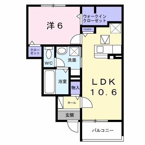 ボンズコート（102） 間取り図画像
