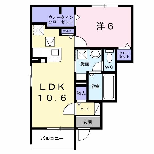 ボンズコート（101） 間取り図画像