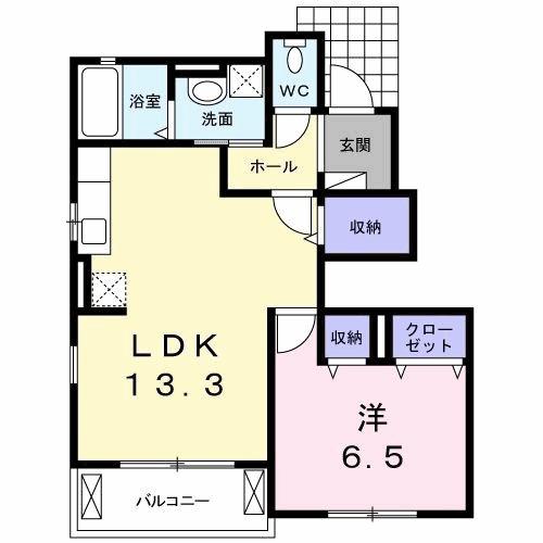 ベルコロレ　Ⅰ（104） 間取り図画像