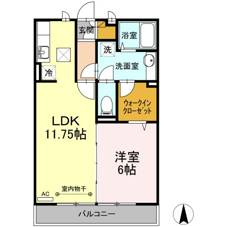 シャルマンⅡ（102） 間取り図画像