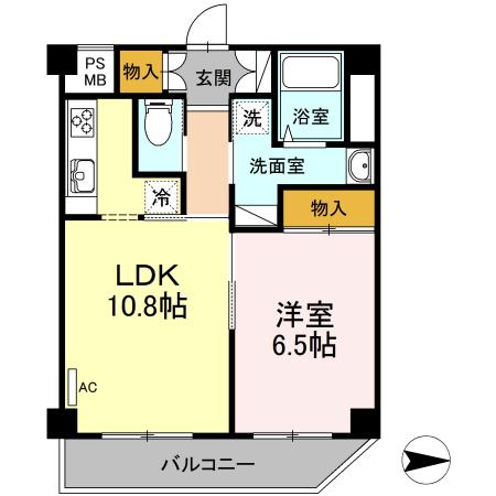 プライオール協和登戸（406） 間取り図画像
