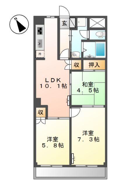 プラザ・ディア 間取り図画像