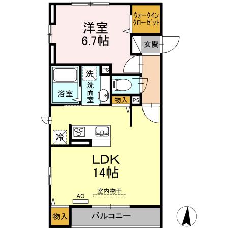 メゾンヴィクトワール梶ヶ谷（307） 間取り図画像