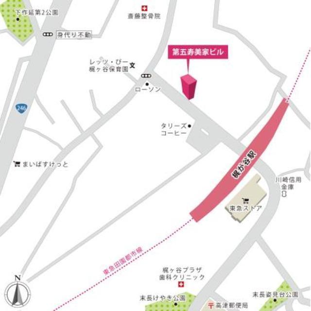 第五寿美家ビル（306） 地形図・案内図