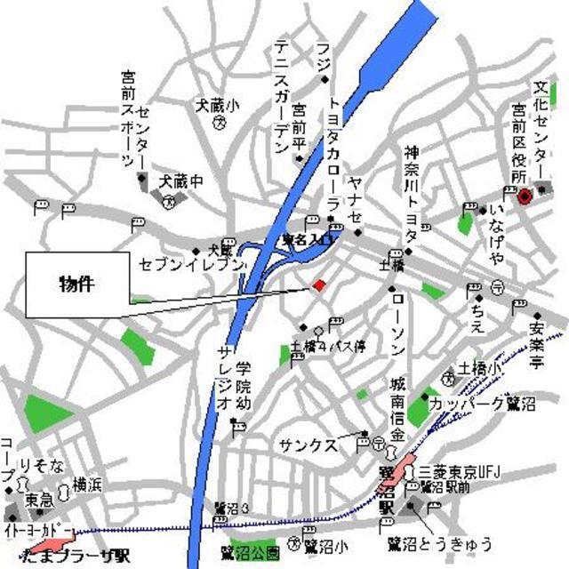 パークヒルズ鷺沼弐番館（210） 地形図・案内図