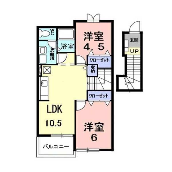 メゾンリヴェール（202） 間取り図画像