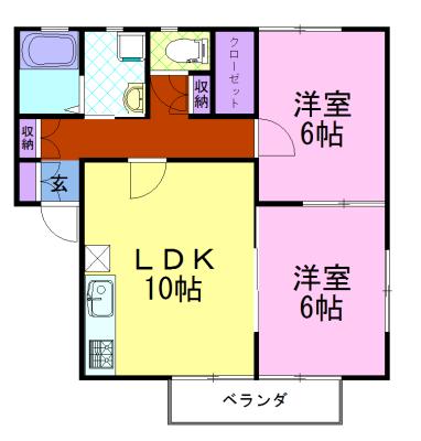 サンパレスＤ（0102） 間取り図画像