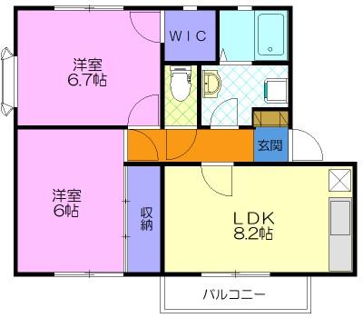 グリーンヴィラ 5（0102） 間取り図画像