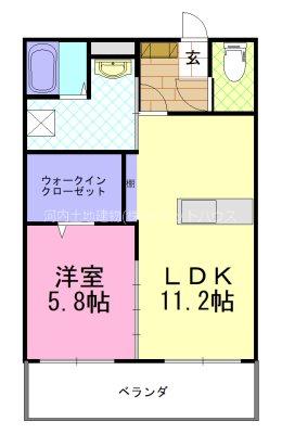 Glanz A（202） 間取り図画像