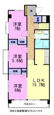 ザ・ミレニアムタワー（1001） 間取り図画像
