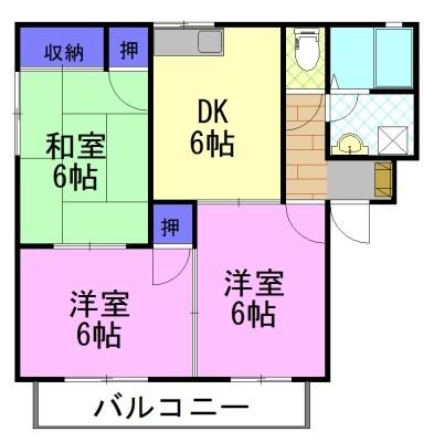 クレセント・レジデンスA棟（202） 間取り図画像