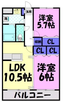ミレニアムマンション（101） 間取り図画像