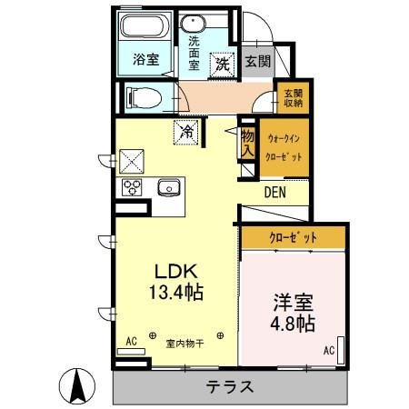 トーラス沃宮（105） 間取り図画像