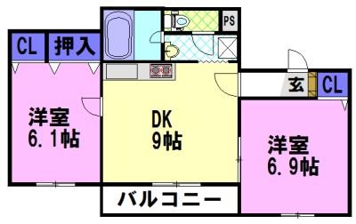 すずらんレジデンス（301） 間取り図画像