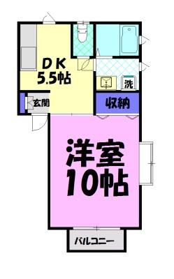プレサージュTK A（202） 間取り図画像