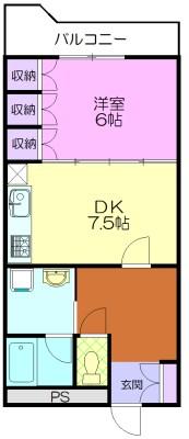 御幸パークマンション（205） 間取り図画像