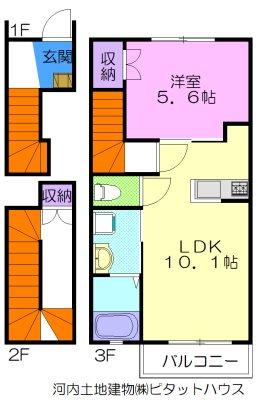 グランフロント大和（302） 間取り図画像