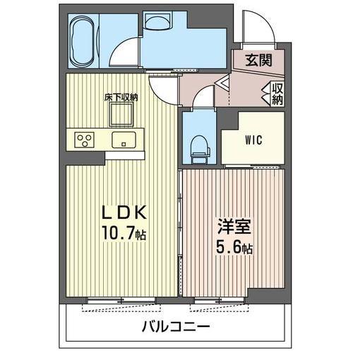 クレアフェリオ（203） 間取り図画像