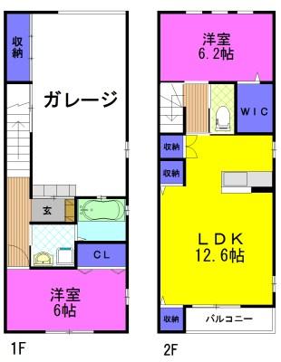 雷電山（E001） 間取り図画像