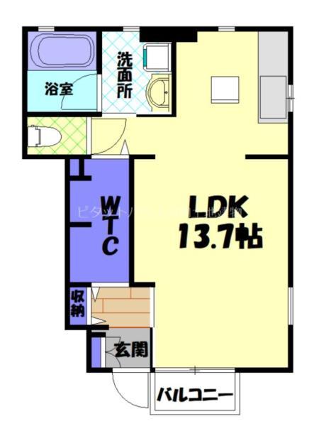 ウェルシー 1（101） 間取り図画像