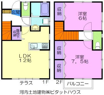 フレアージュ ツルタ（101） 間取り図画像