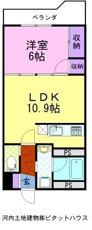 御幸パークマンション（304） 間取り図画像