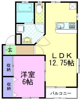 リシャール 1（205） 間取り図画像