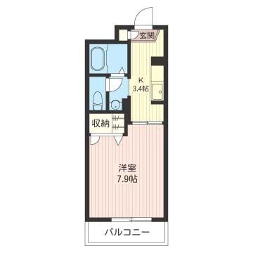 サウスベル（202） 間取り図画像