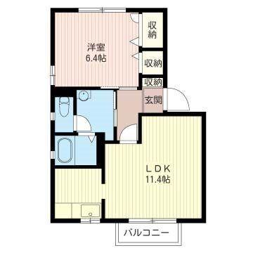 カトルセゾン B（202） 間取り図画像